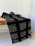 Black Bogolan mud cloth fabric from Mali in Dubai