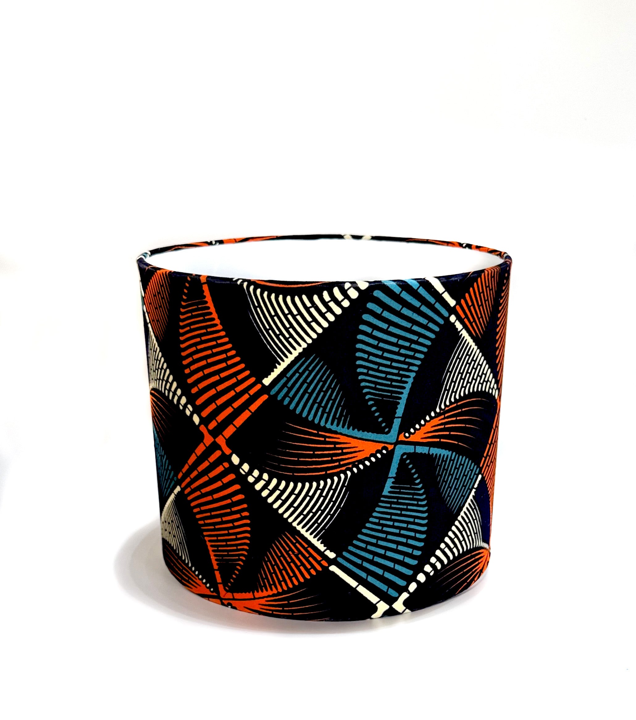 African Print Covered Lampshade