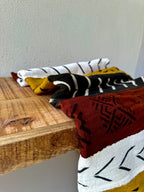 Earthly coloured authentic Bogolan fabric avialble in Dubai